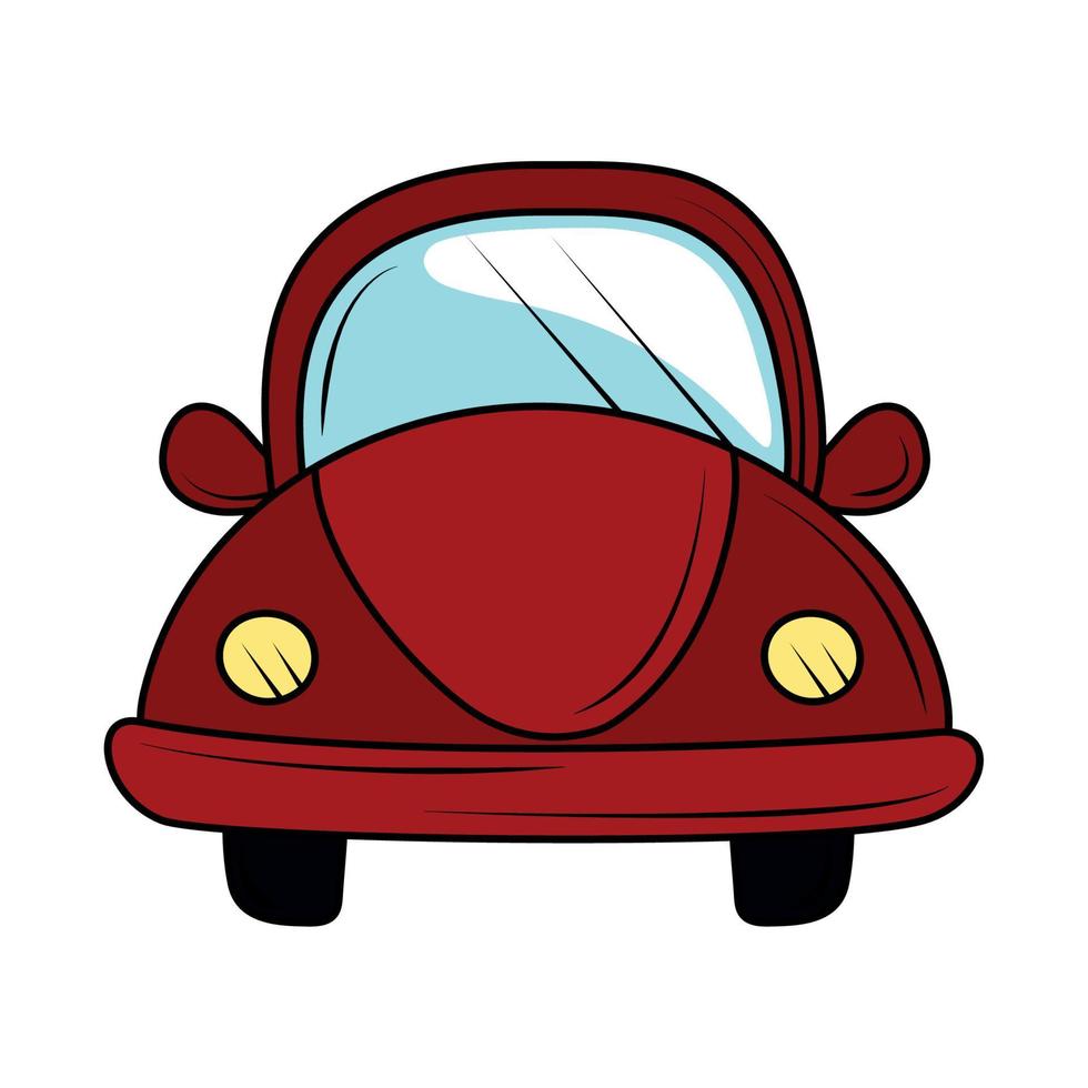 icono de transporte de coche vector