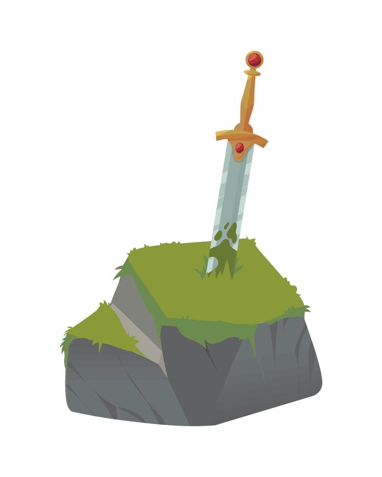 sword in stone vector