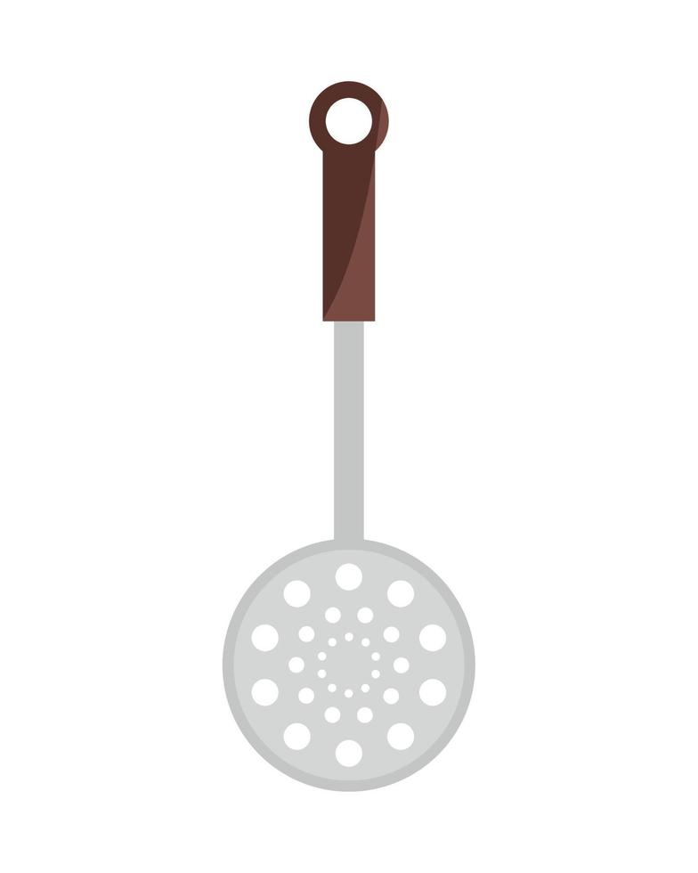 skimmer utensilio de cocina vector