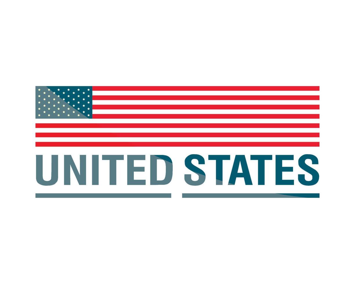 bandera de estados unidos vector