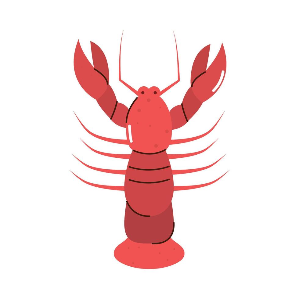 lobster icon isolated vector