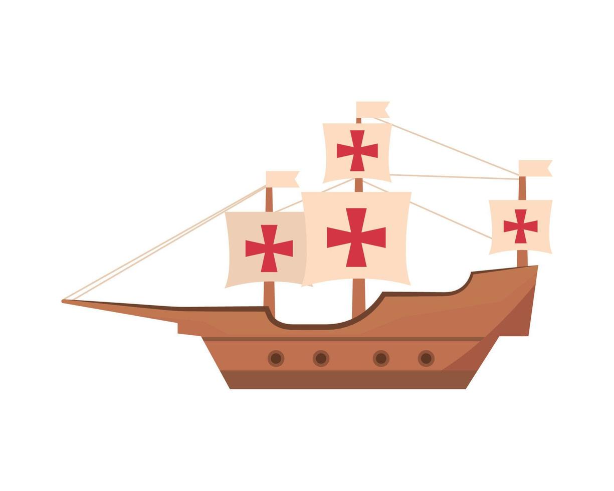 vintage sailing ship vector