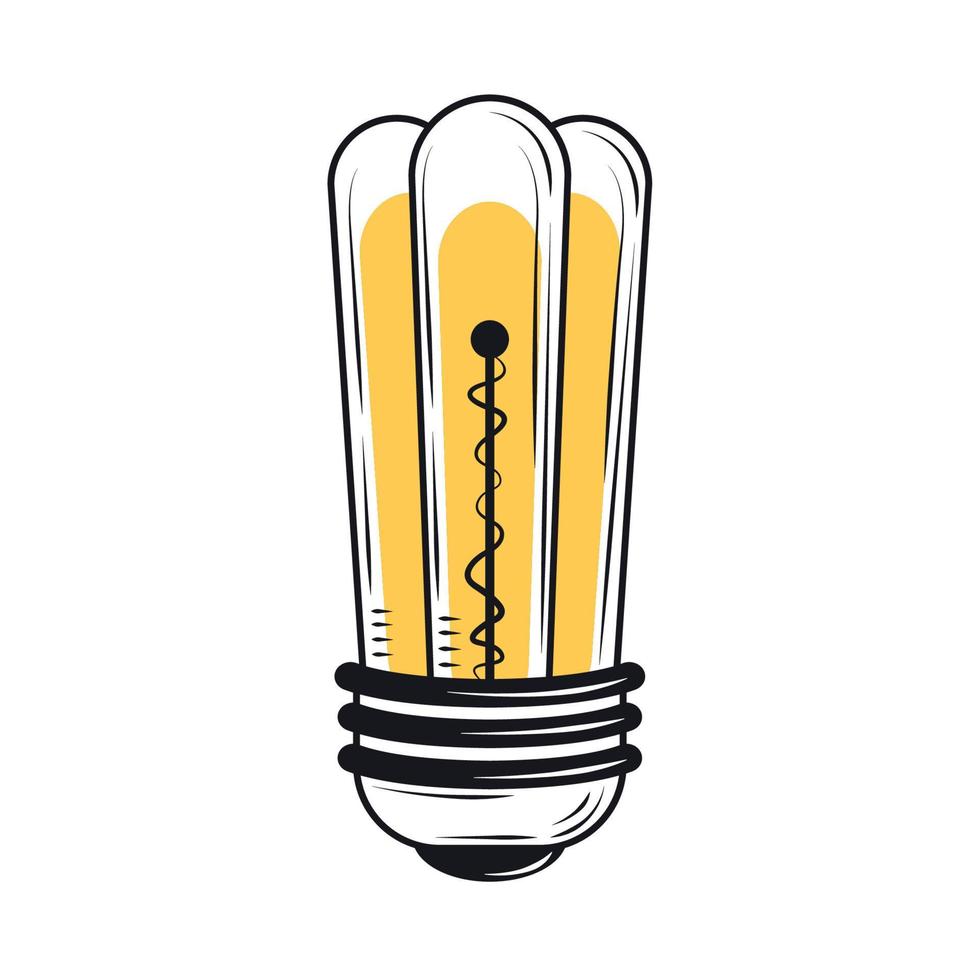energy efficient light bulb vector