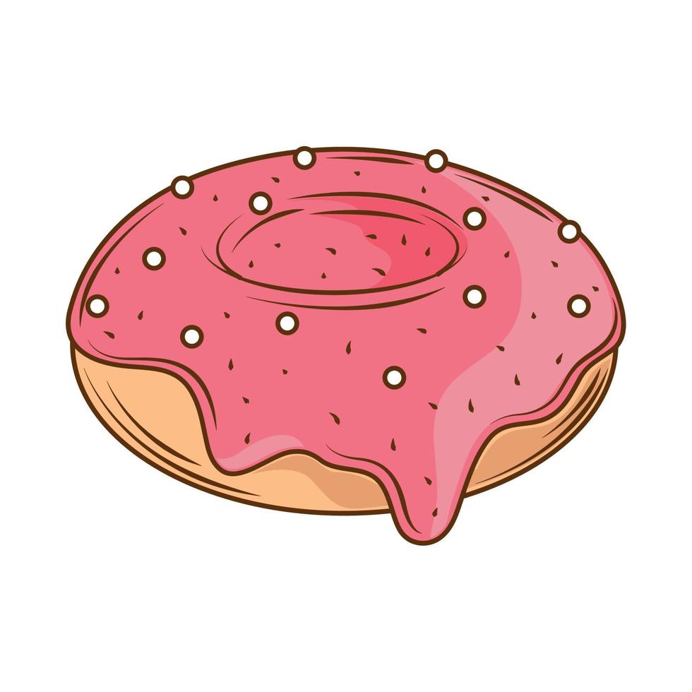 sweet donut icon vector