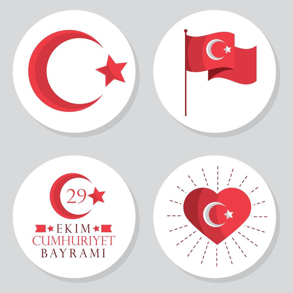 Ekim bayrami, vector style