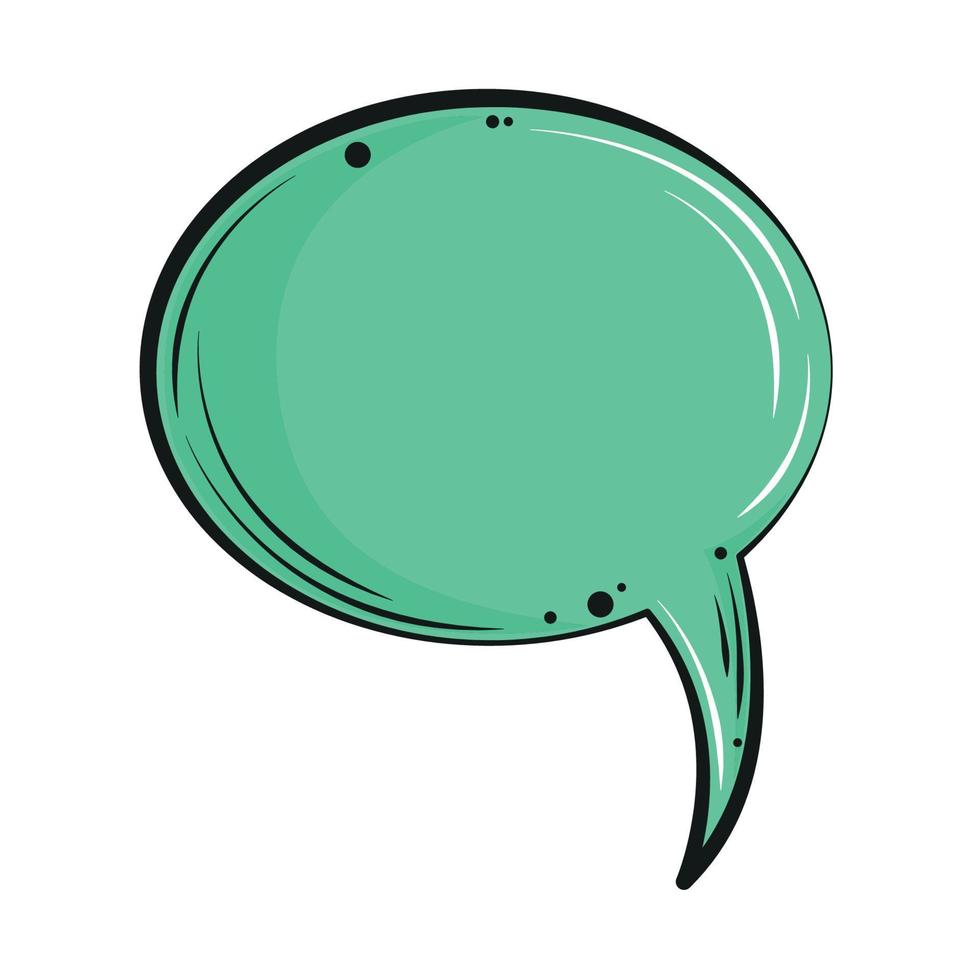 comic speech bubble isolated vector