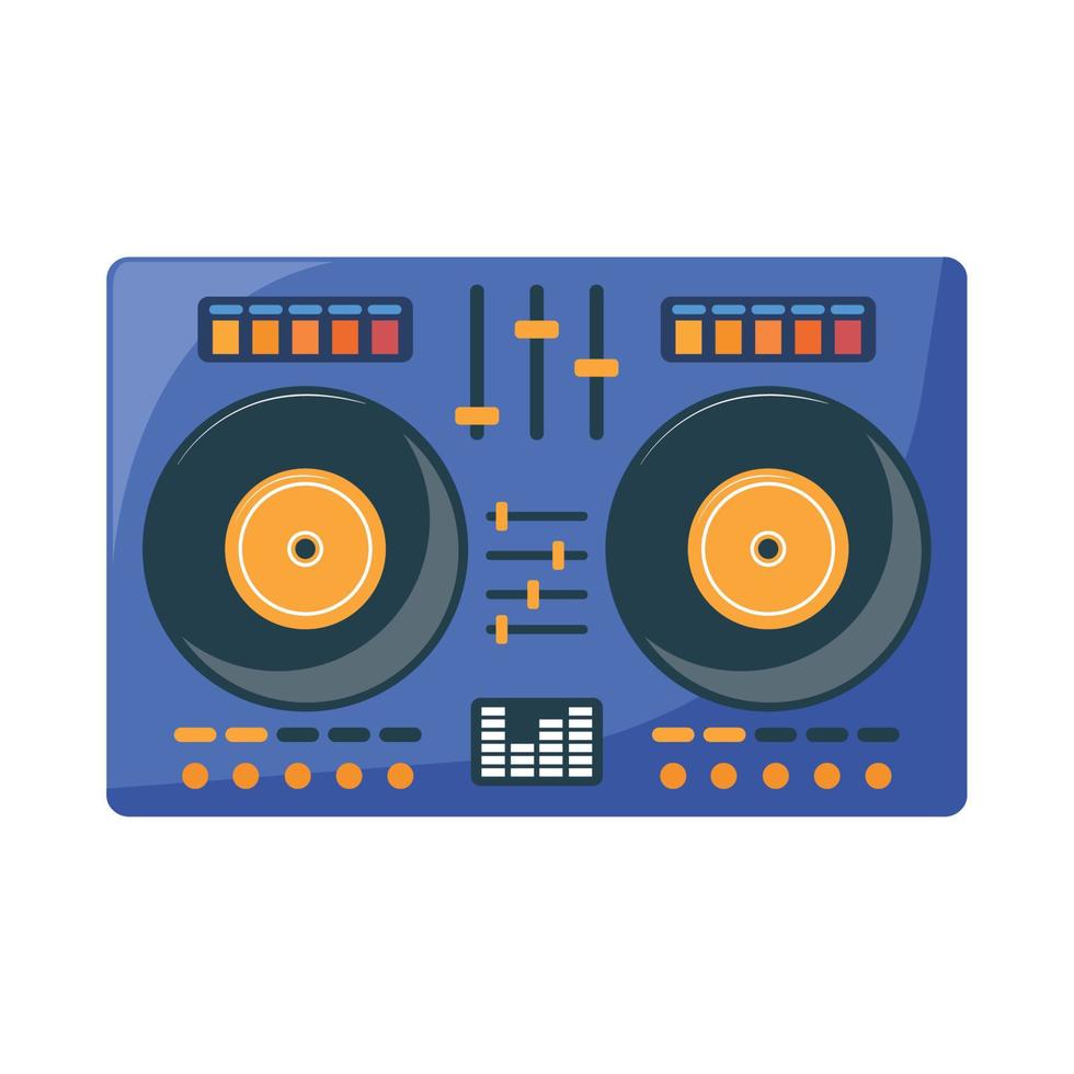 mezclador de dj moderno vector