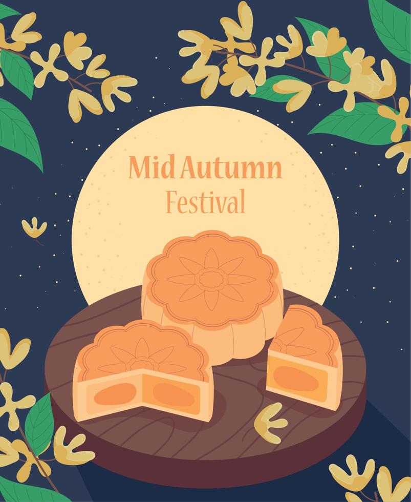 mid autumn festival, banner vector