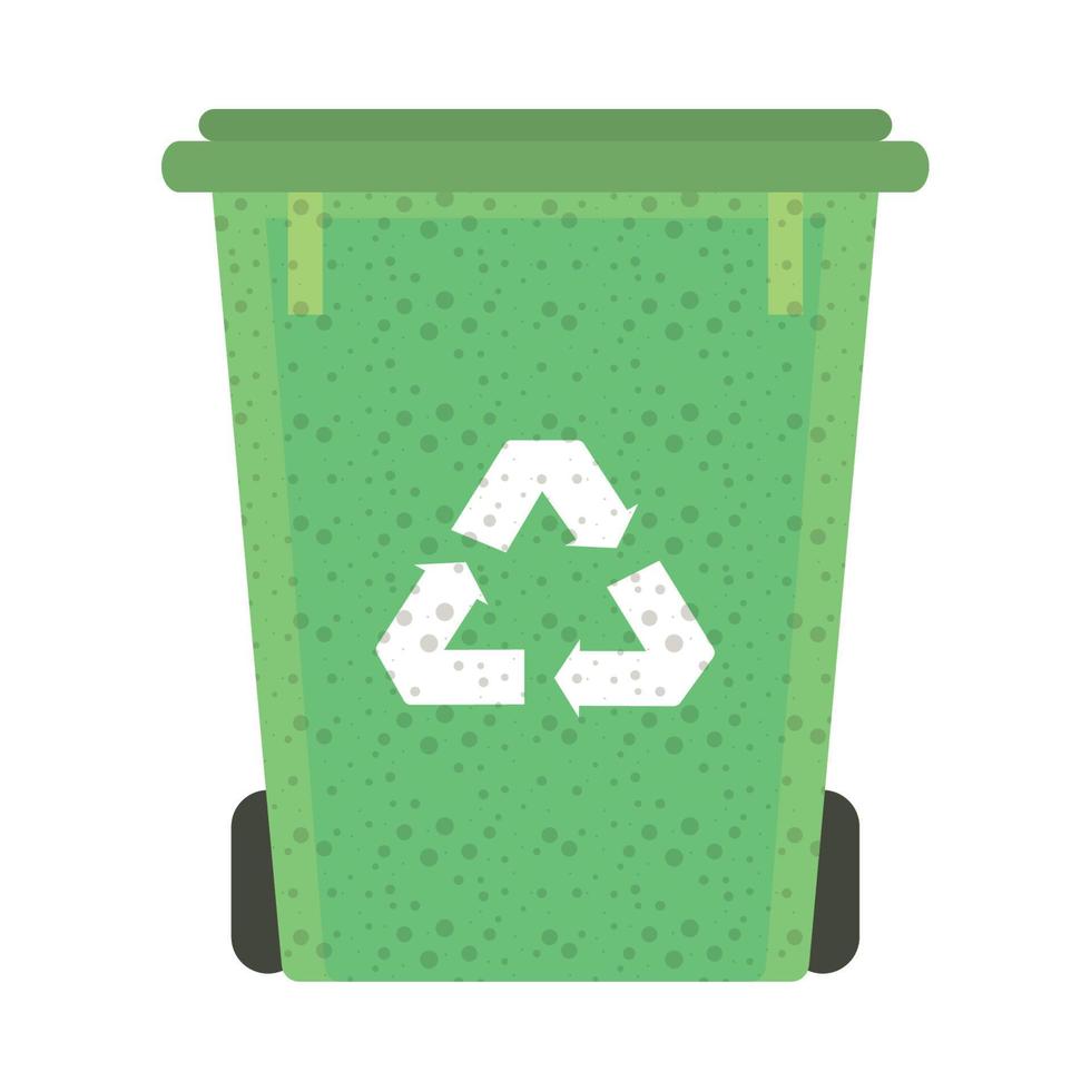 recycle trash can vector