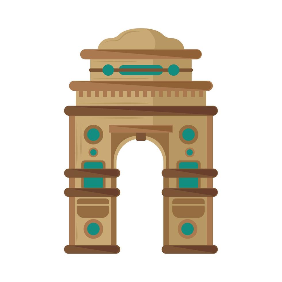 india gate landmark vector