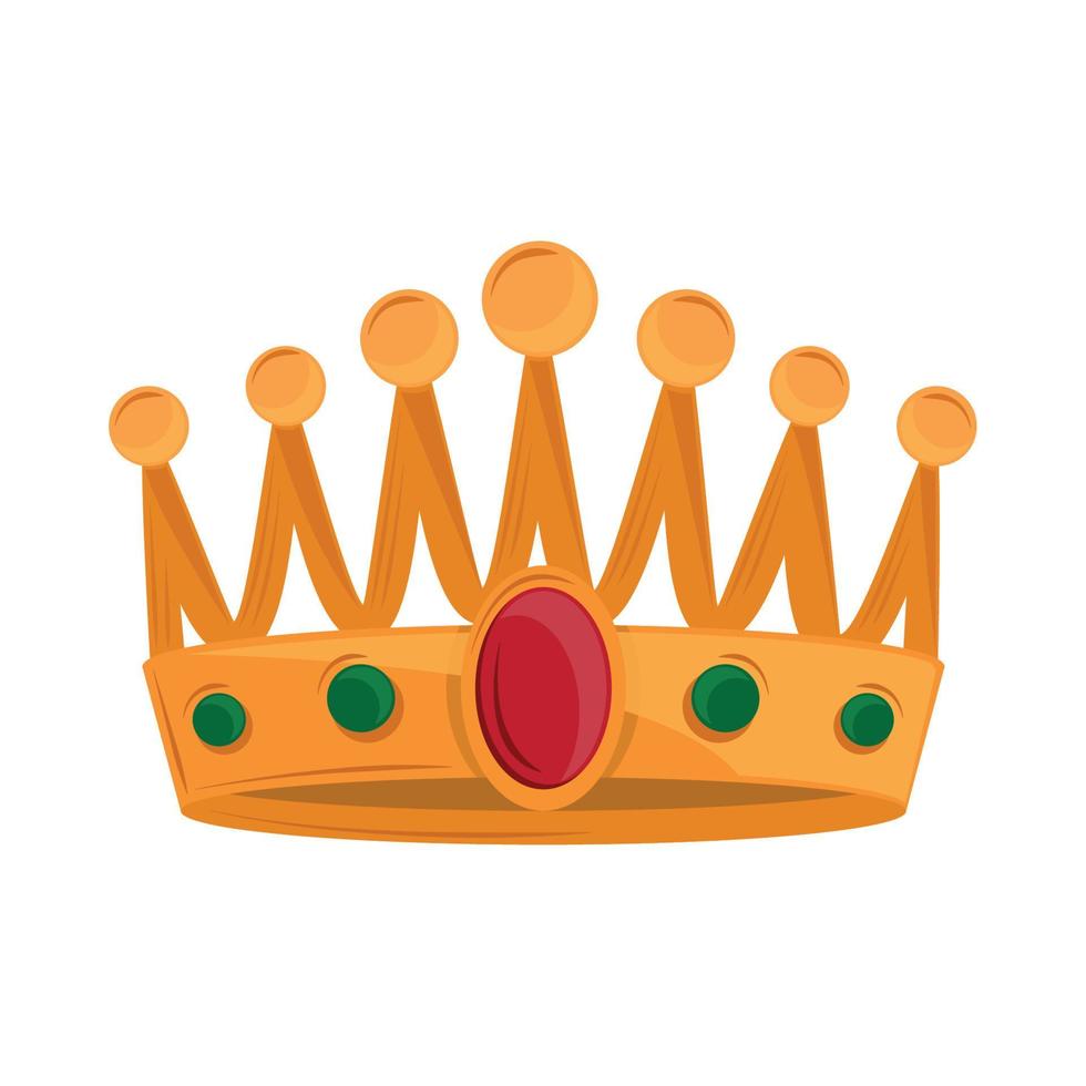 golden crown cartoon vector