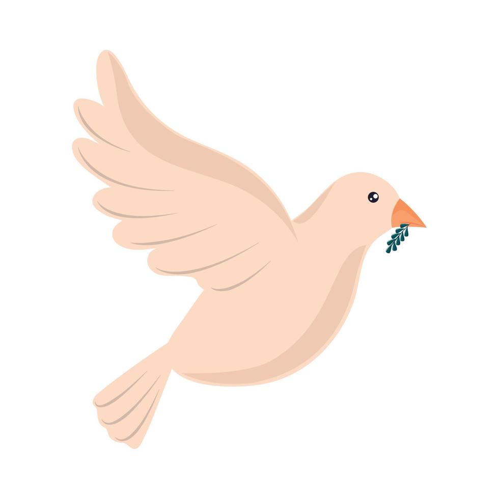 flying peace dove vector