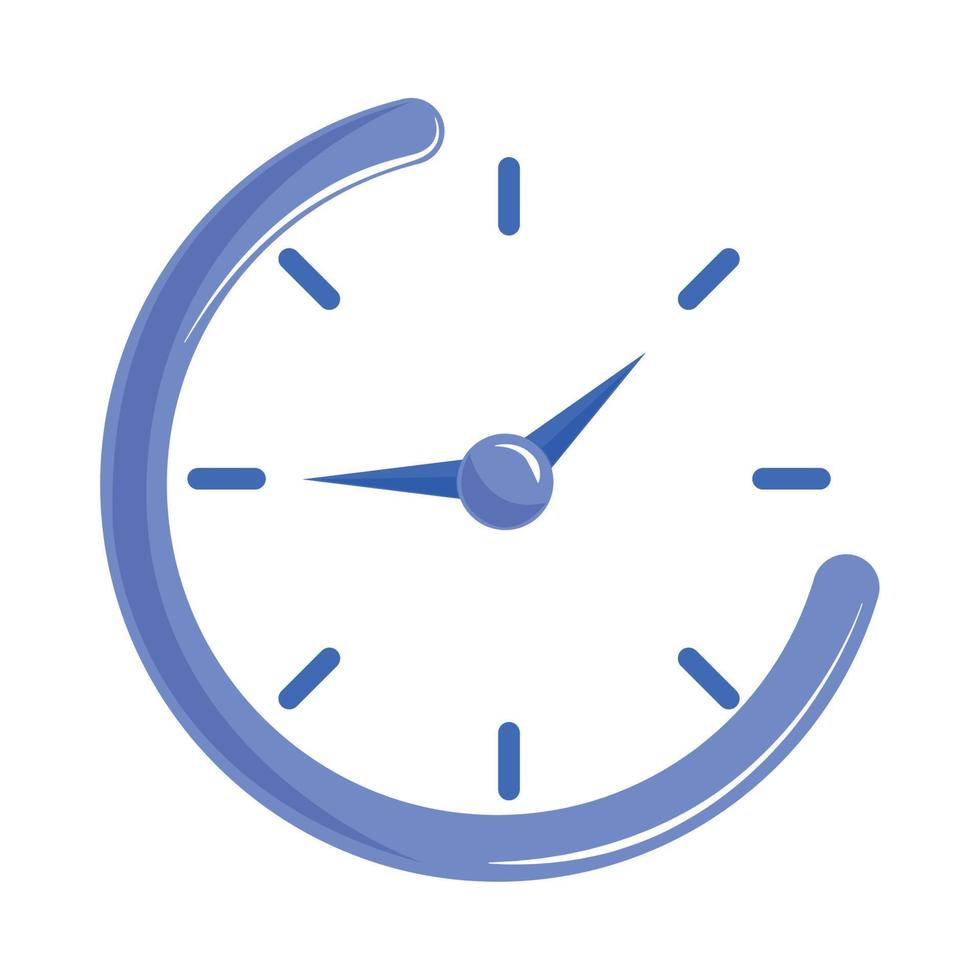 timer on white background vector