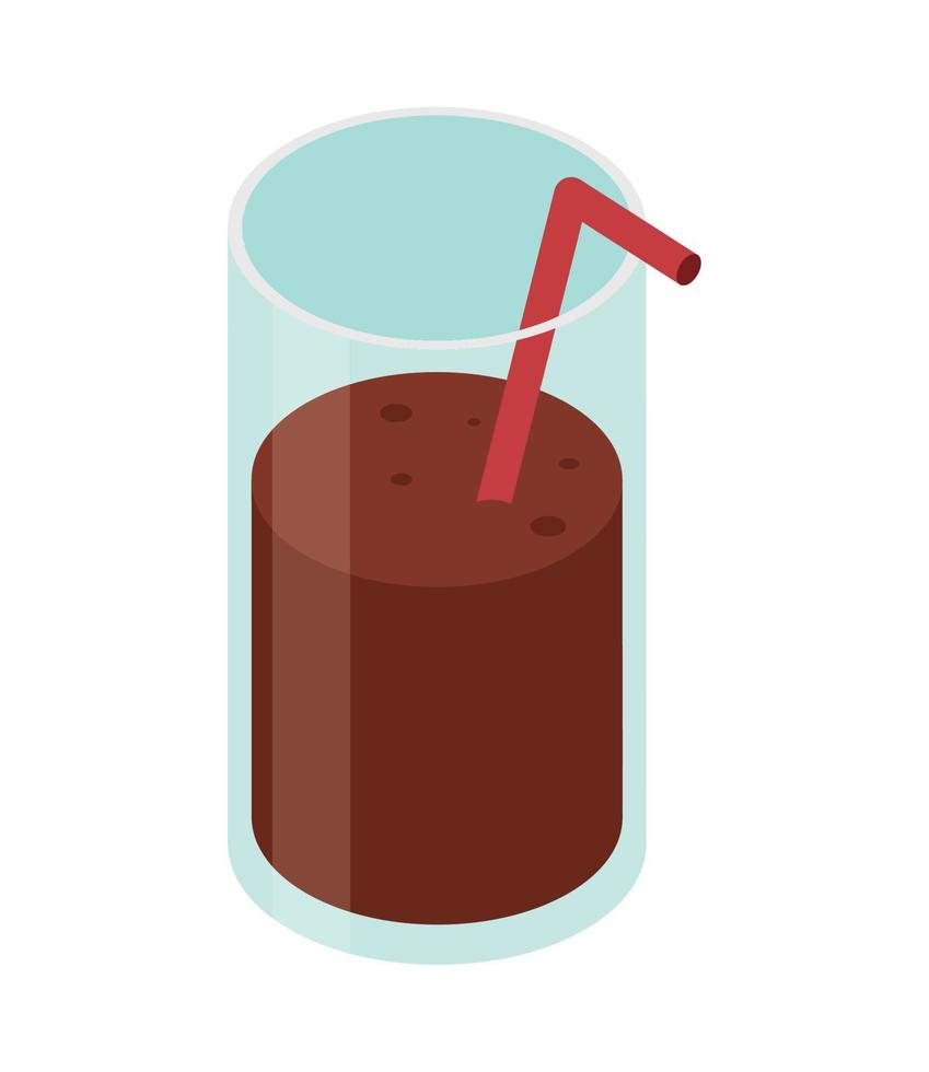 chocolate beverage product vector