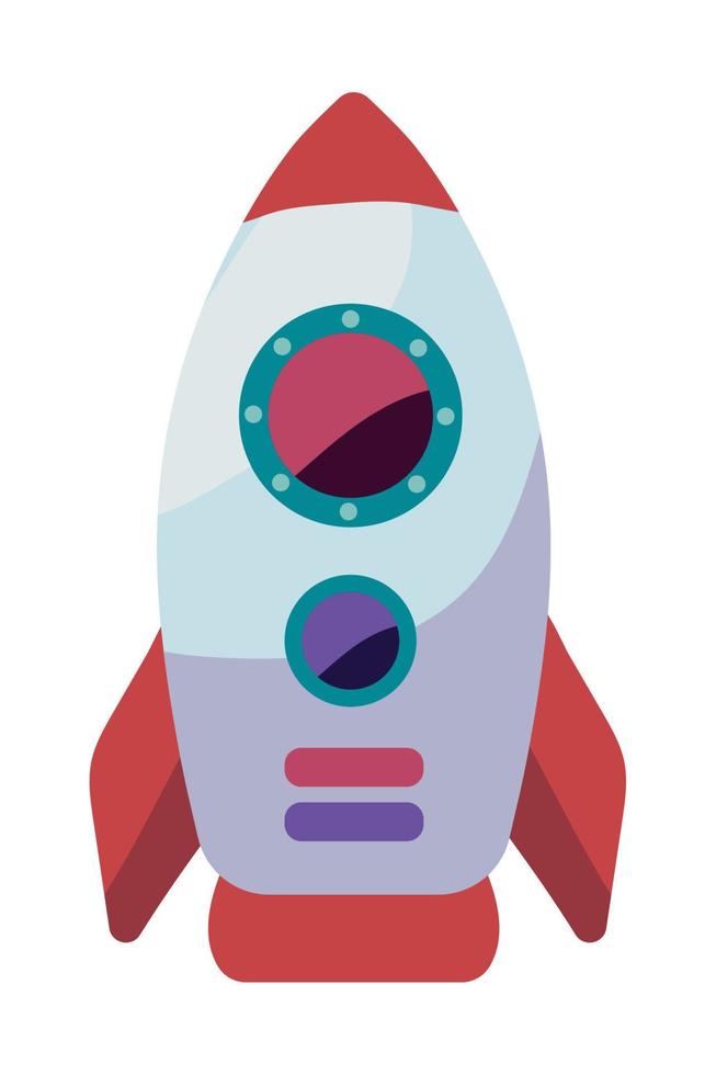 kids toy rocket vector