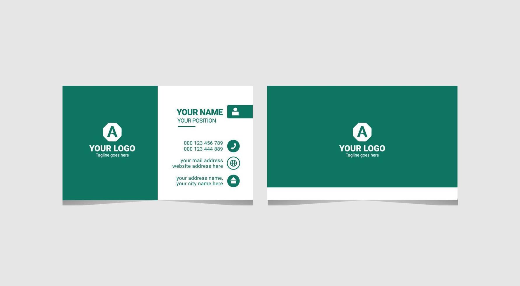 Creative Corporate Business card Design Template 10825849 Vector Art at