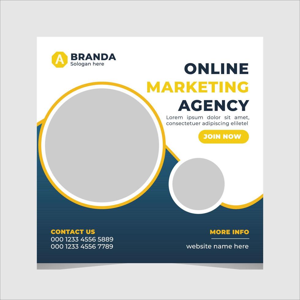 Digital Marketing Socail Media Post Design vector