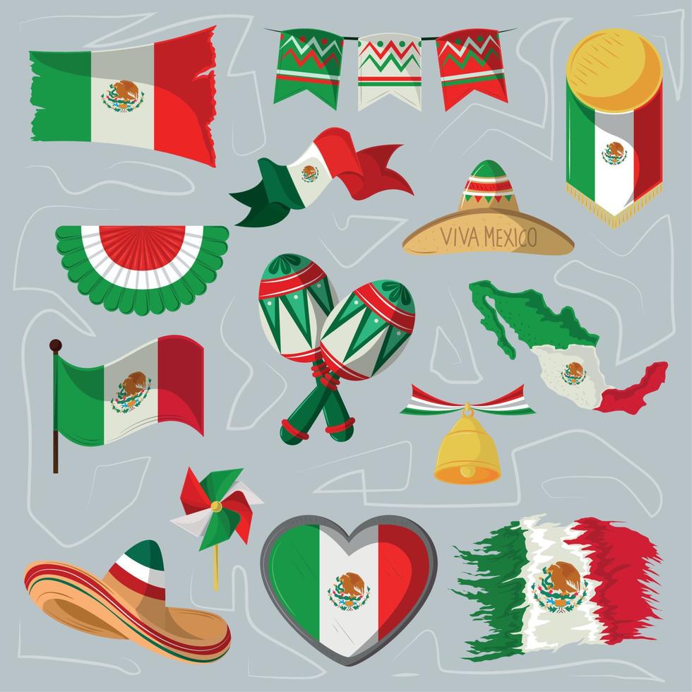 independence mexican day vector