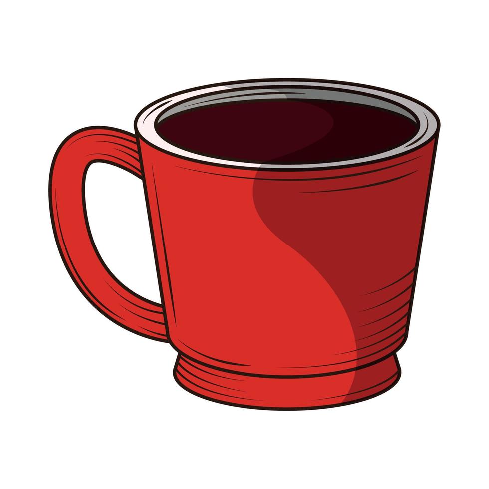 ceramic coffee cup vector