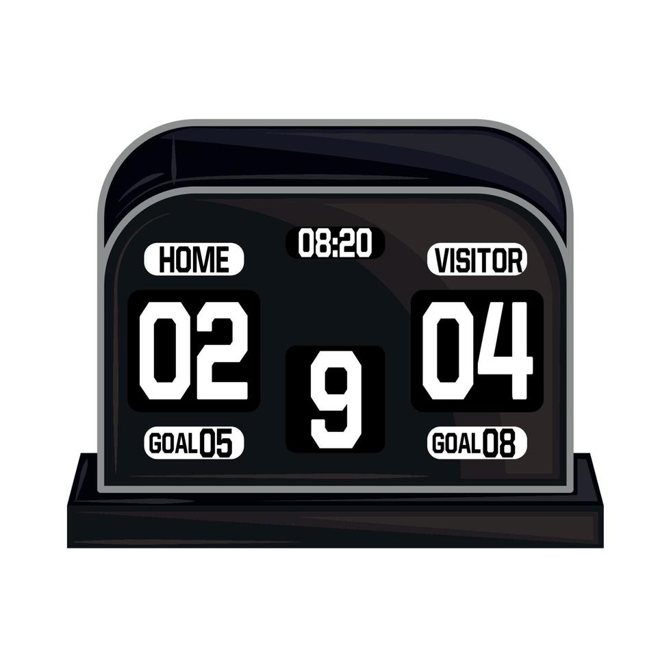 soccer score board vector