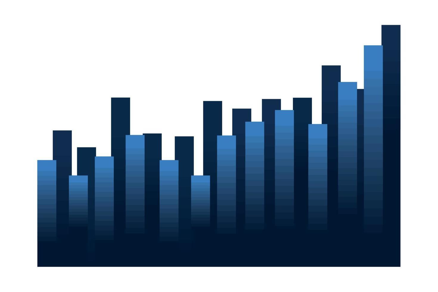 informe estadistico financiero vector