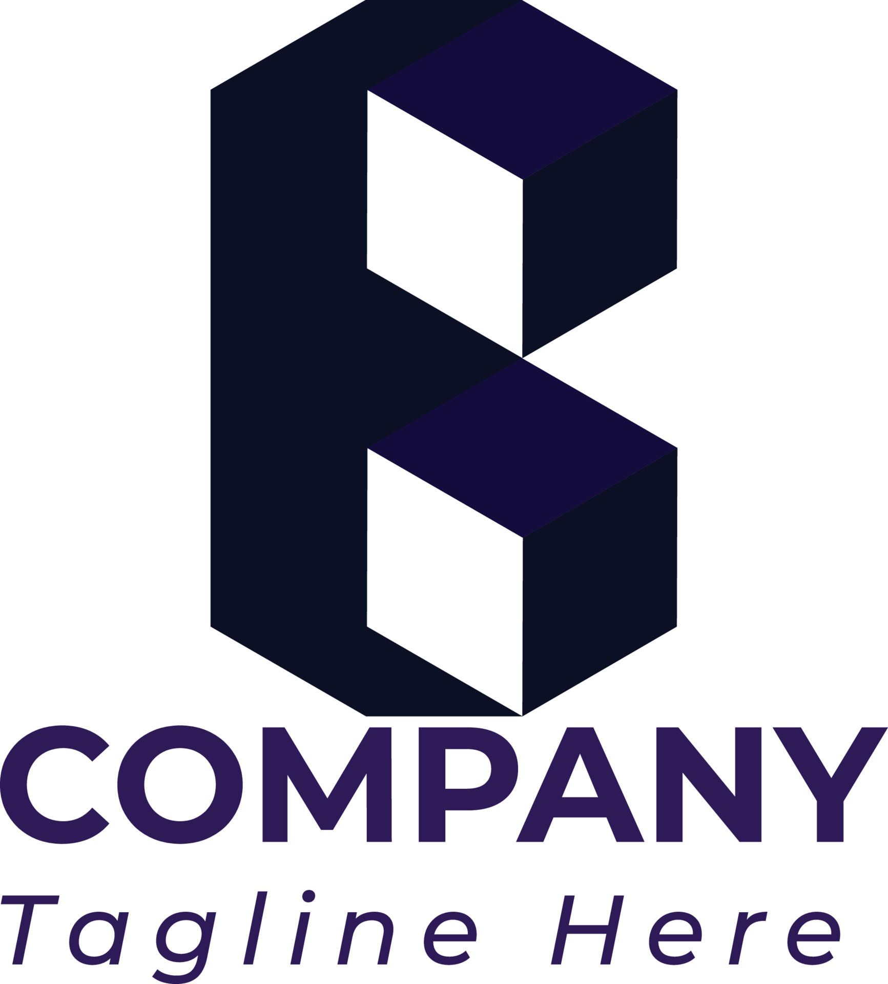 modern letter B and box logo 10825977 Vector Art at Vecteezy