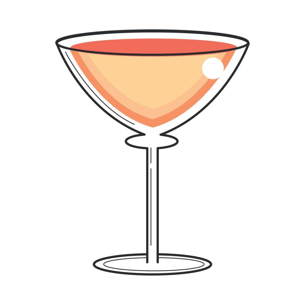 icono de bebida de coctel vector