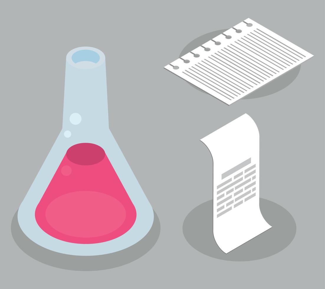 isometric school education vector