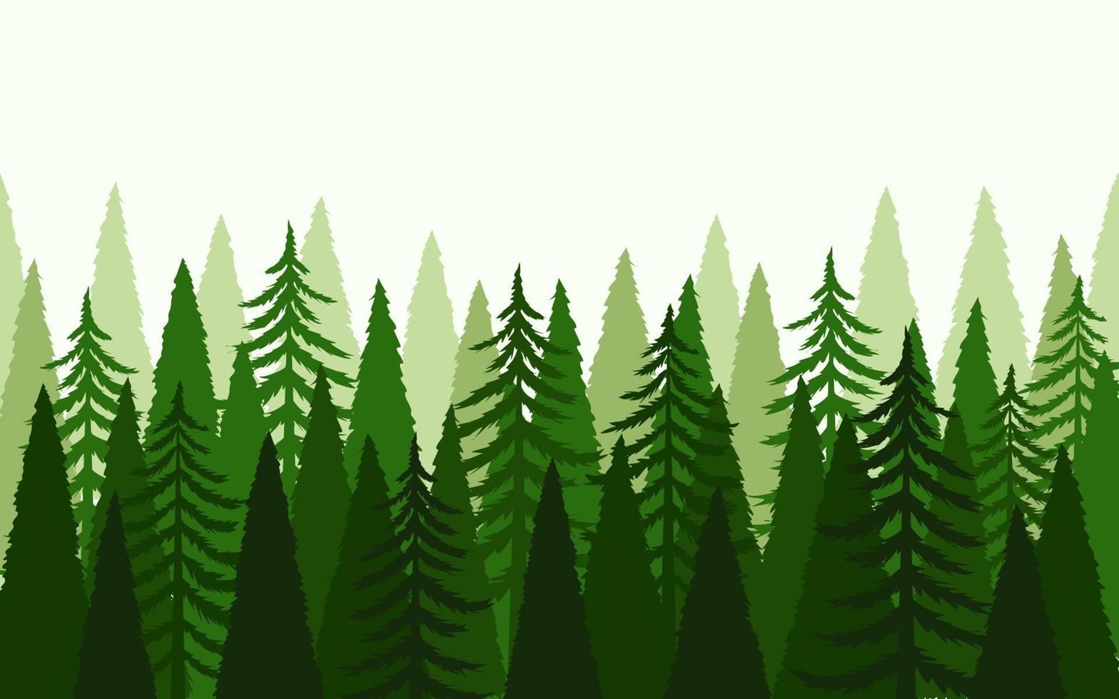 fondo de bosque de pinos vector