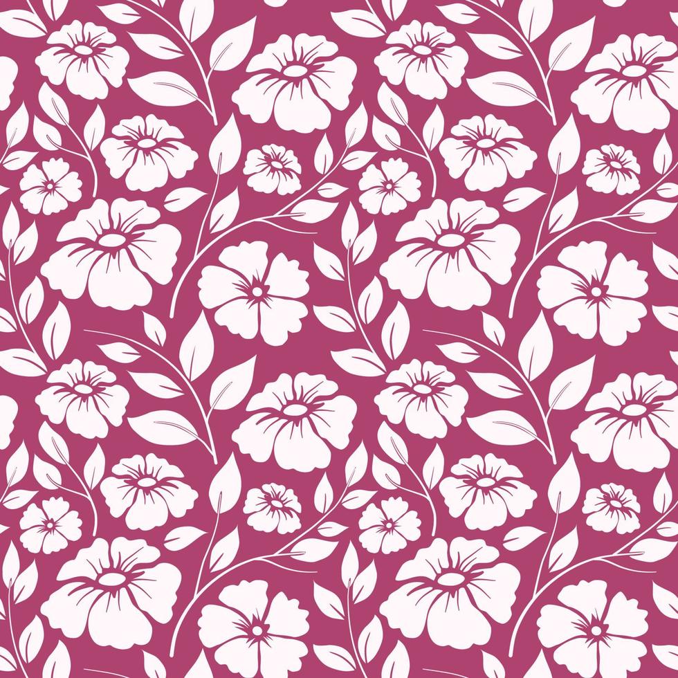 Vintage Flower Seamless Pattern vector