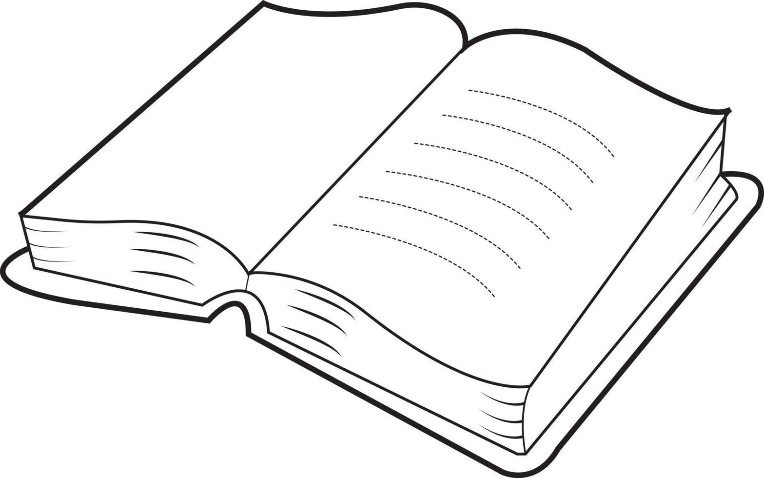 open book line art illustration 10826219 Vector Art at Vecteezy