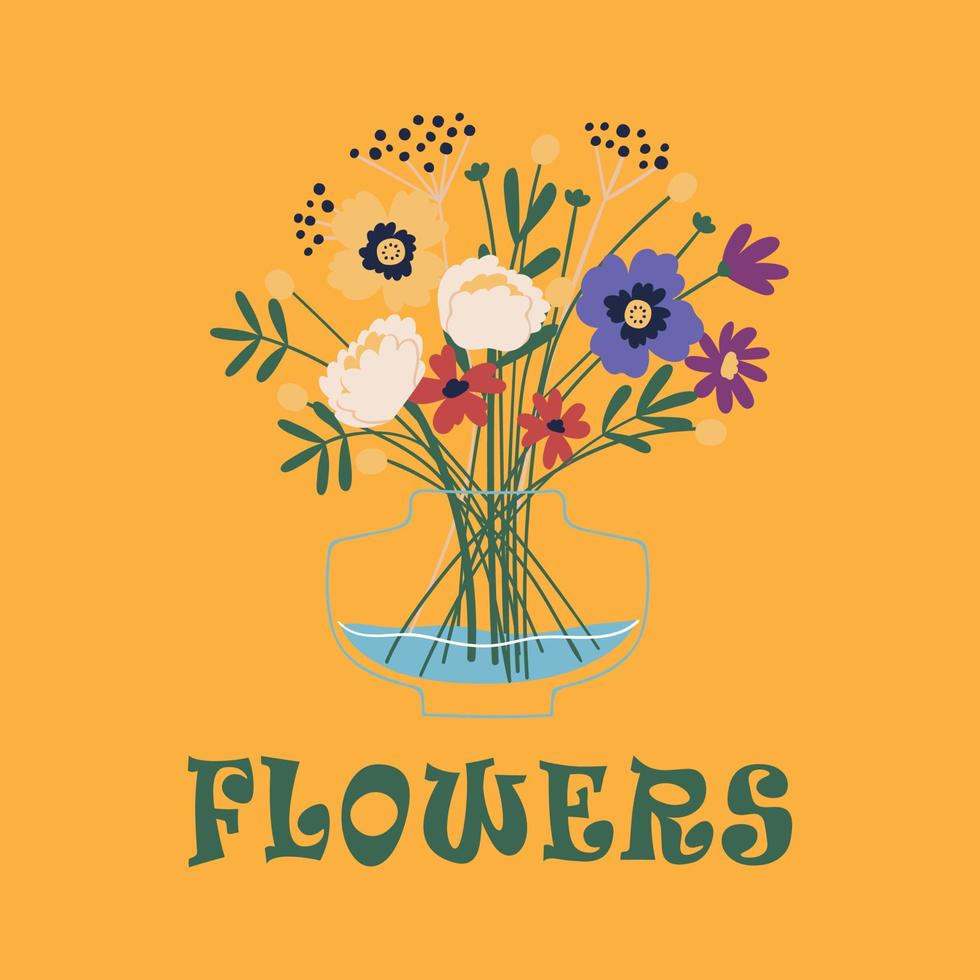 flores eslogan para plantilla de camiseta vector