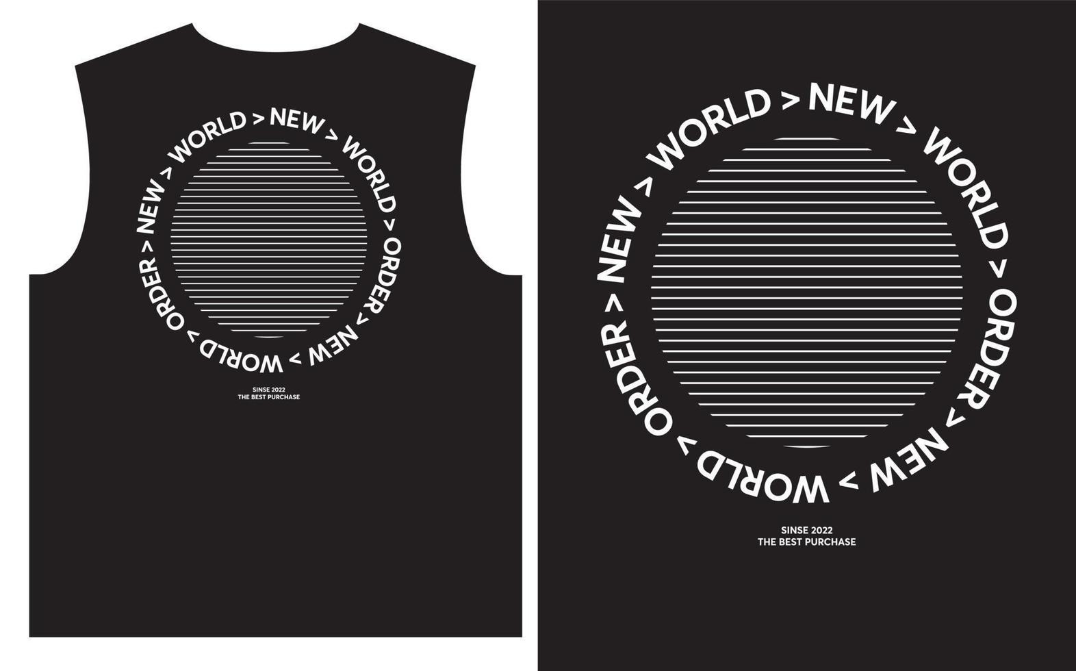 New world order. Slogan for t shirt template vector