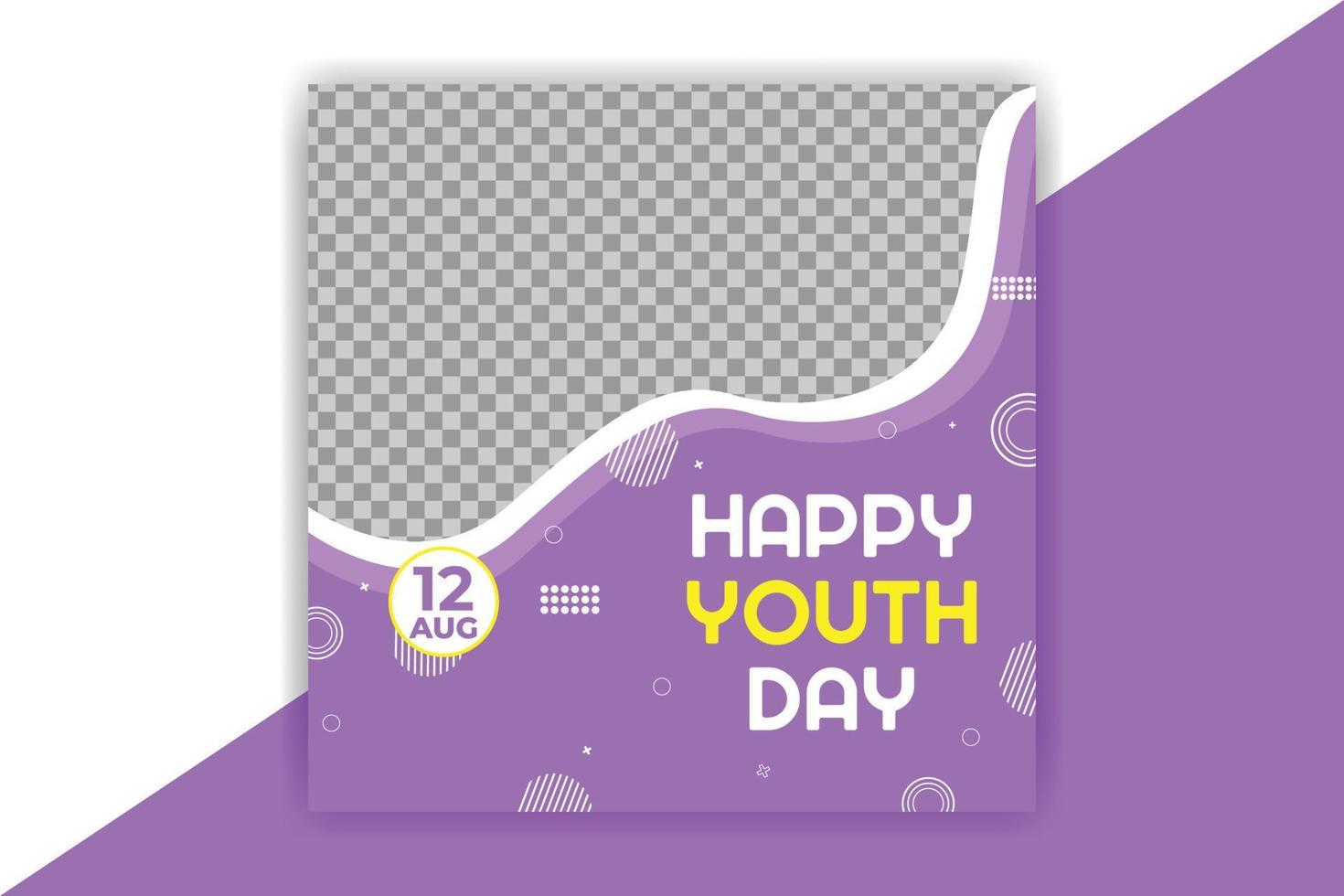 happy youth day vector