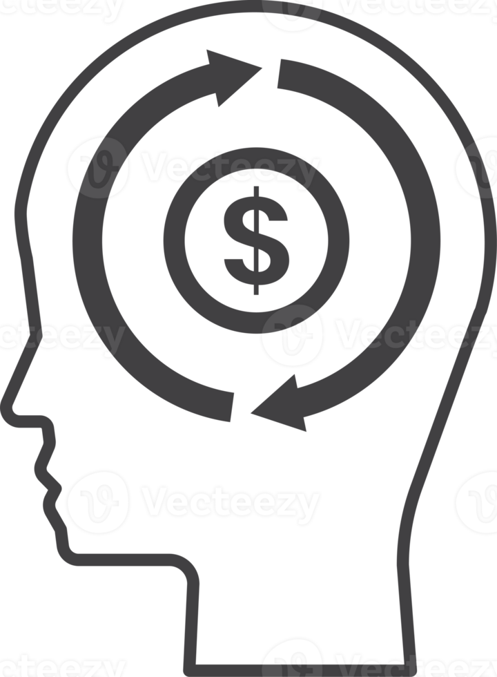 icône de cerveau isolé sur fond transparent png