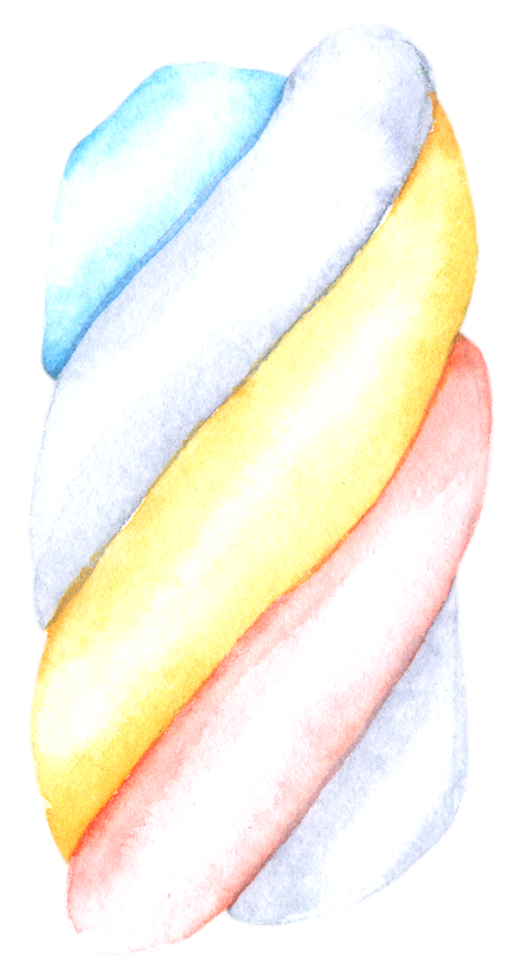 Marshmello-Aquarell-Handfarbe png