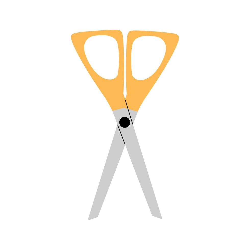 Scissors for salon, barbershop. Vector illustration in poosky style