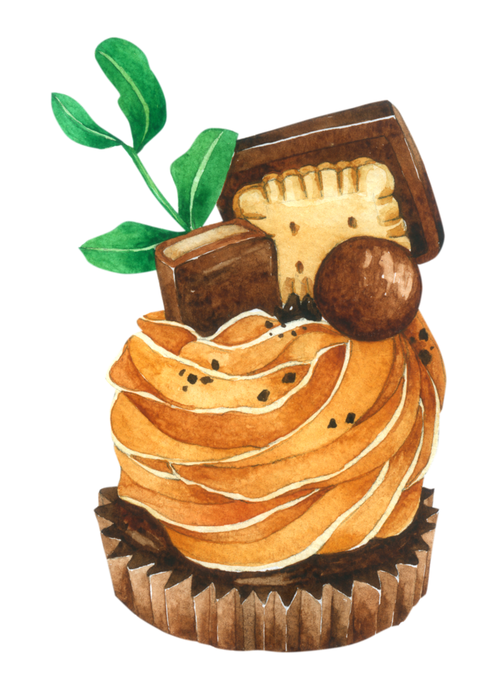 Dessert bakery watercolor png