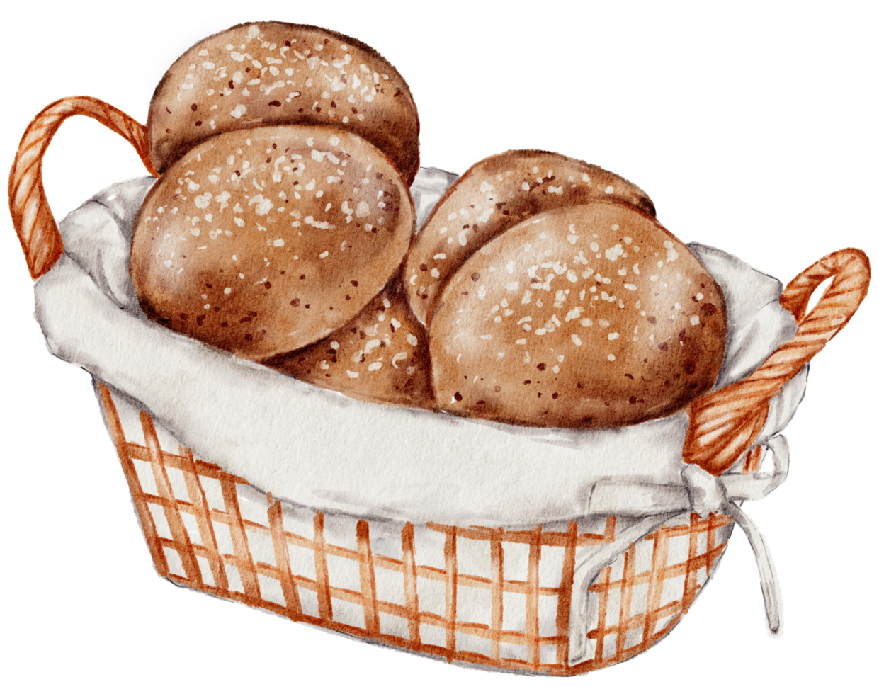 panadería de acuarela, pan, pastel, hornear, pintura a mano png