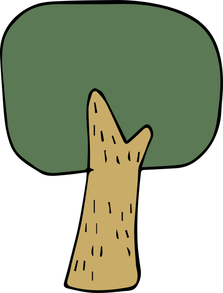 tree cartoon doodle png