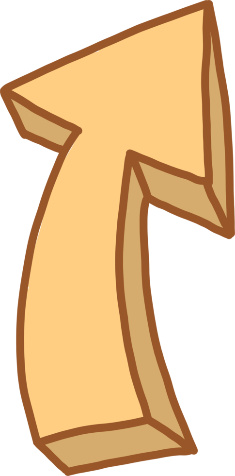 arrow cartoon doodle png