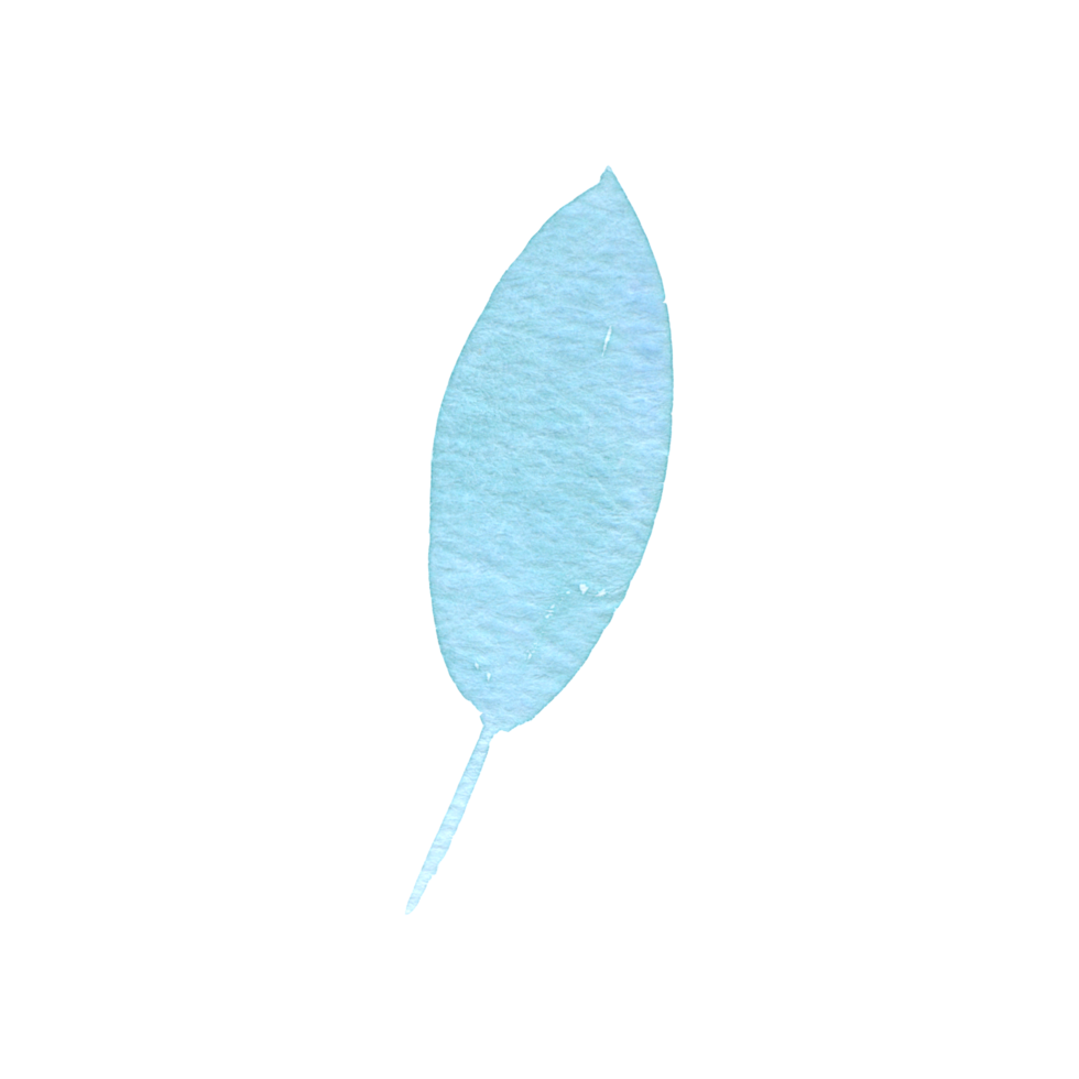 Leaf watercolor hand paint png