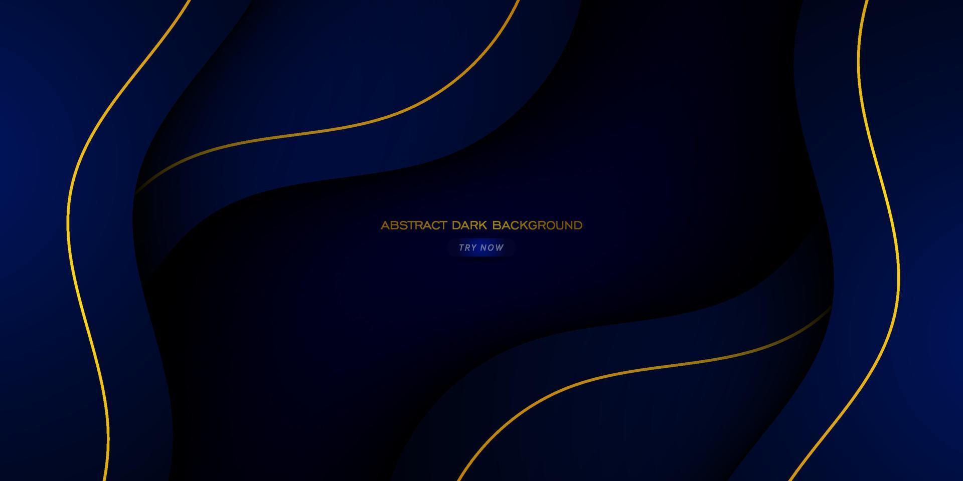 modern abstract vector dark blue luxury backgrounds with geometric graphic and gold line elements for poster, flyer, digital board and concept design.Eps10