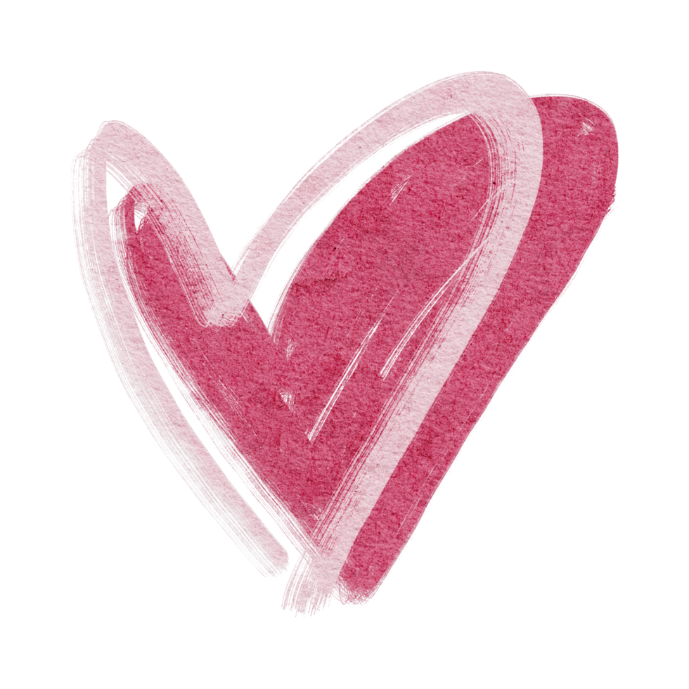 San Valentino cuori disegnati a mano png