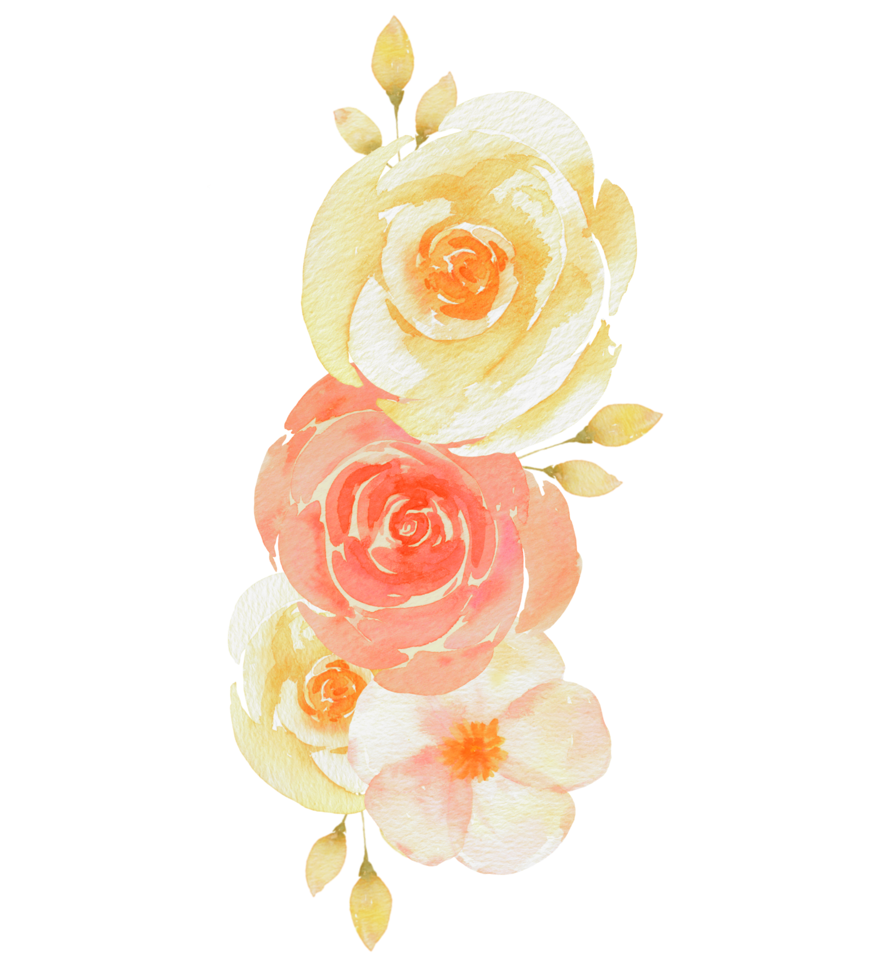 Vintage flower bouquet watercolor 10826918 PNG