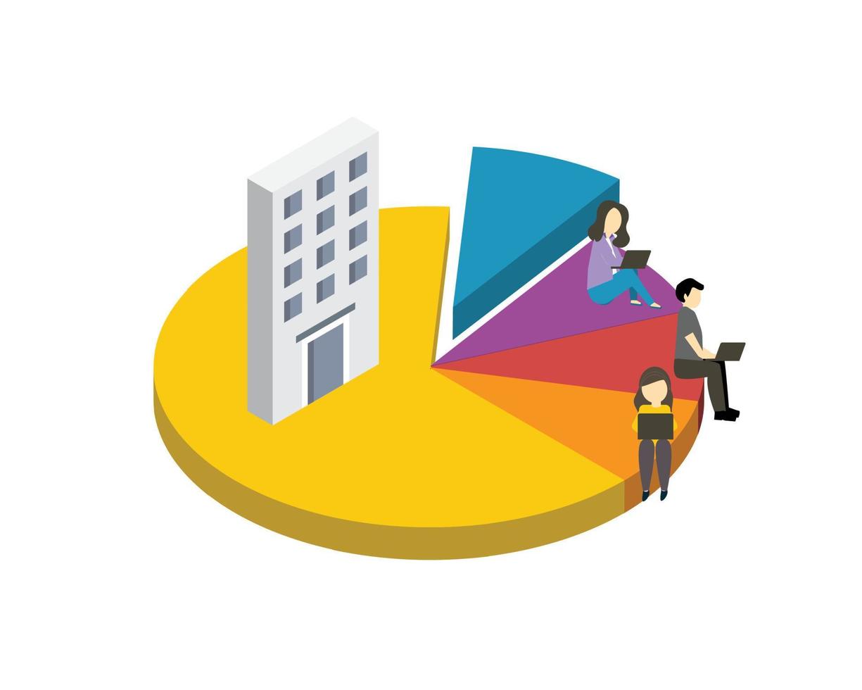 ESOP or employee stock ownership plan is an employee benefit plan that gives workers ownership interest in the company vector