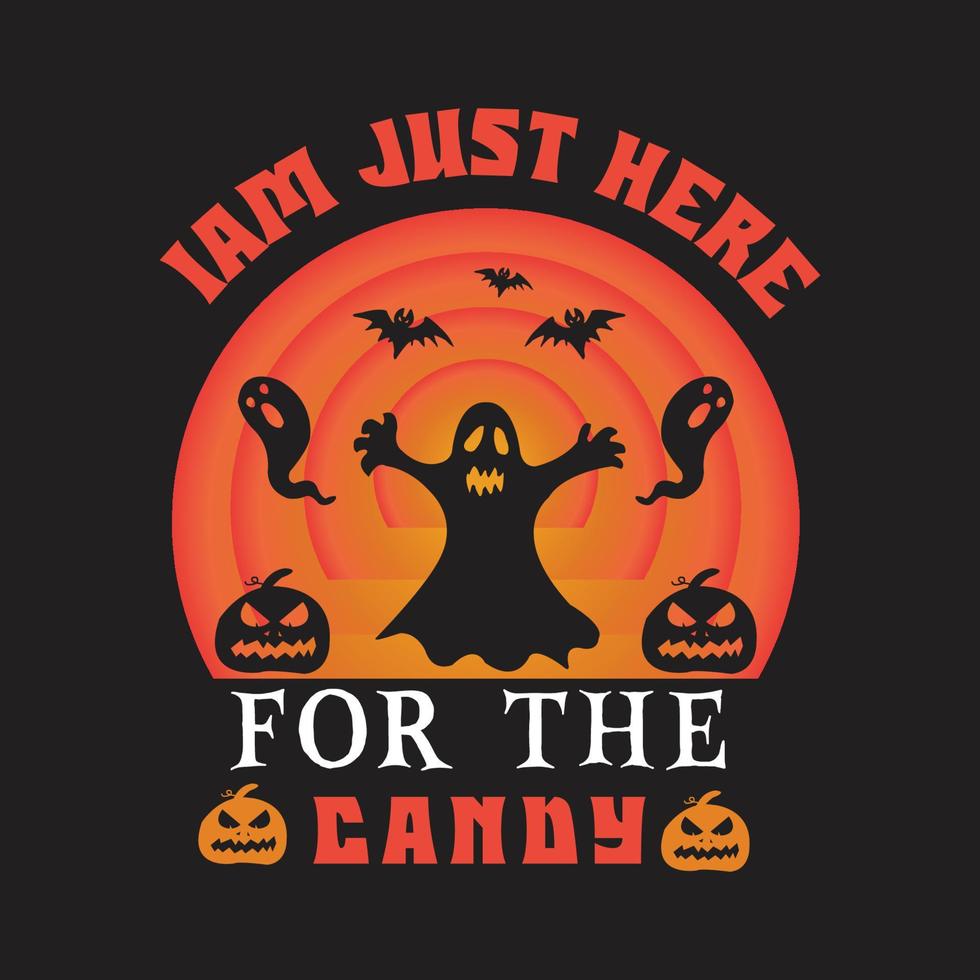 Halloween t shirt ready design. Printable Halloween design for t shirt vector