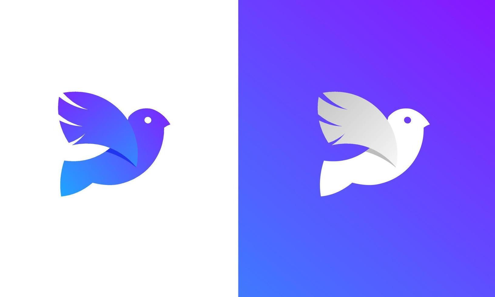 Illustration vector graphic of logo template modern dove bird