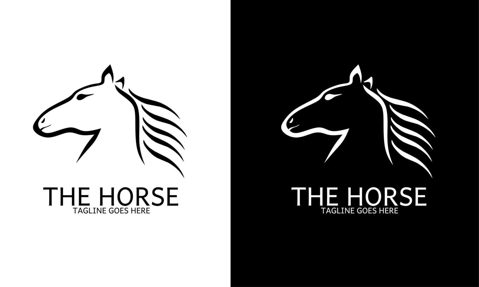 plantilla de logotipo el caballo vector