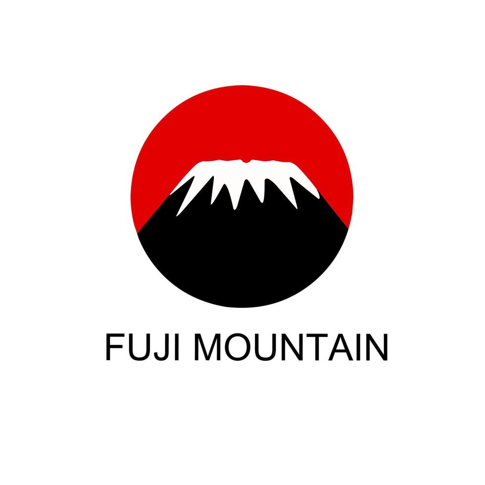Illustration vector graphic of logo template fuji mountain perfect for concept icon symbol Japanese